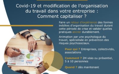 Atelier : Capitaliser sur vos nouvelles organisations de travail avec Envies RH